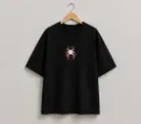 Spider Web Graphic Oversized Drop Shoulder T-Shirt